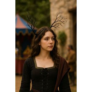 Gothic Black Tree Branch Antler Headband | Fantasy, Cosplay & Renfaire Accessory